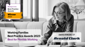Graphic for the Best for flexible working category of the Working Families Best practice Awards