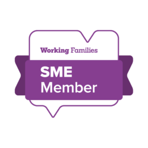 Logo to show an employer has SME membership of Working Families