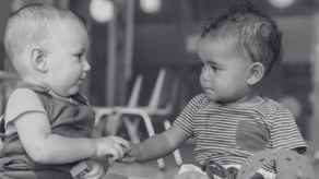 Babies playing in nursery
